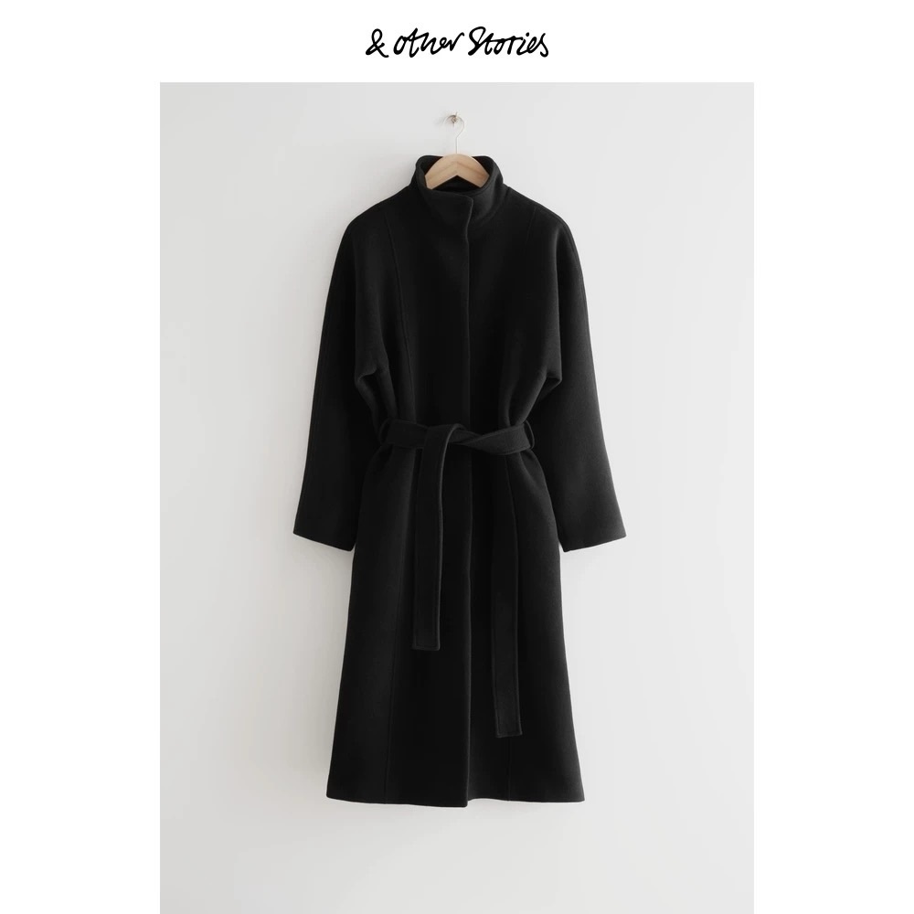 & Other Stories Belted Wool Coat